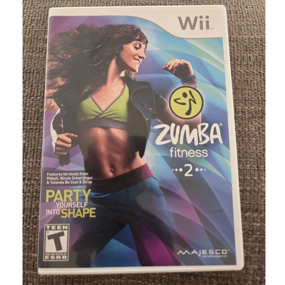 Zumba Fitness 2 Nintendo Wii‎ Game Complete with Manual Majesco 2011 CIB